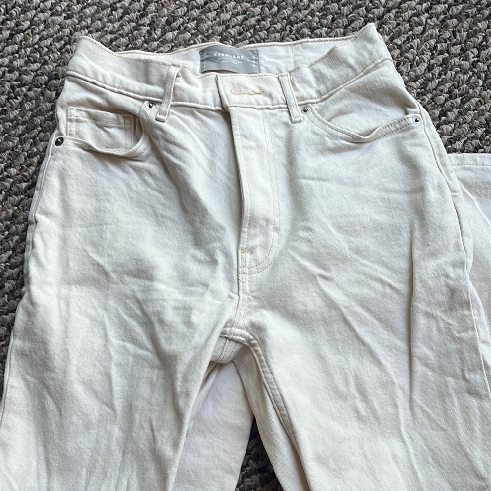 Everlane Off-White Cheeky Denim
